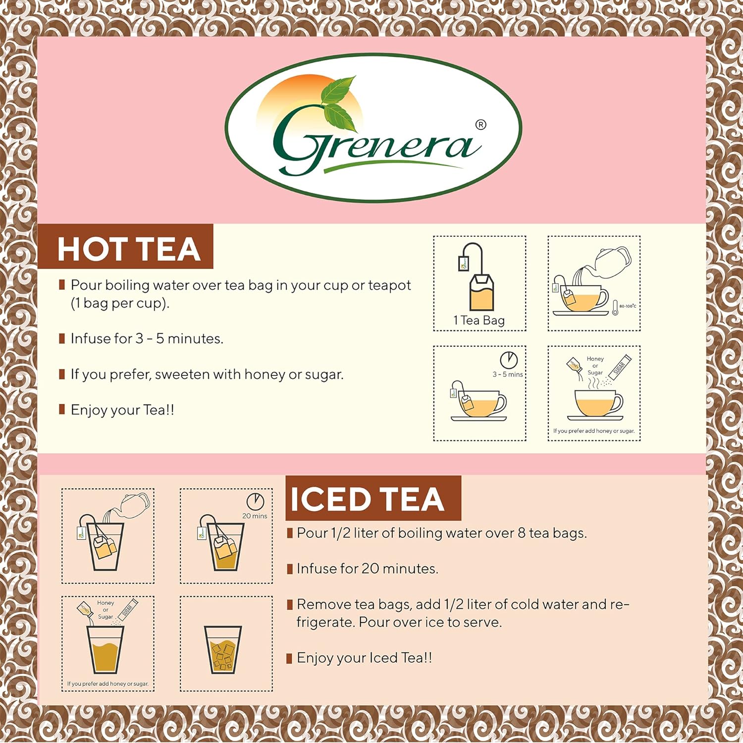 Grenera Hibiscus Tea - 25 Dips (Pack of 2)
